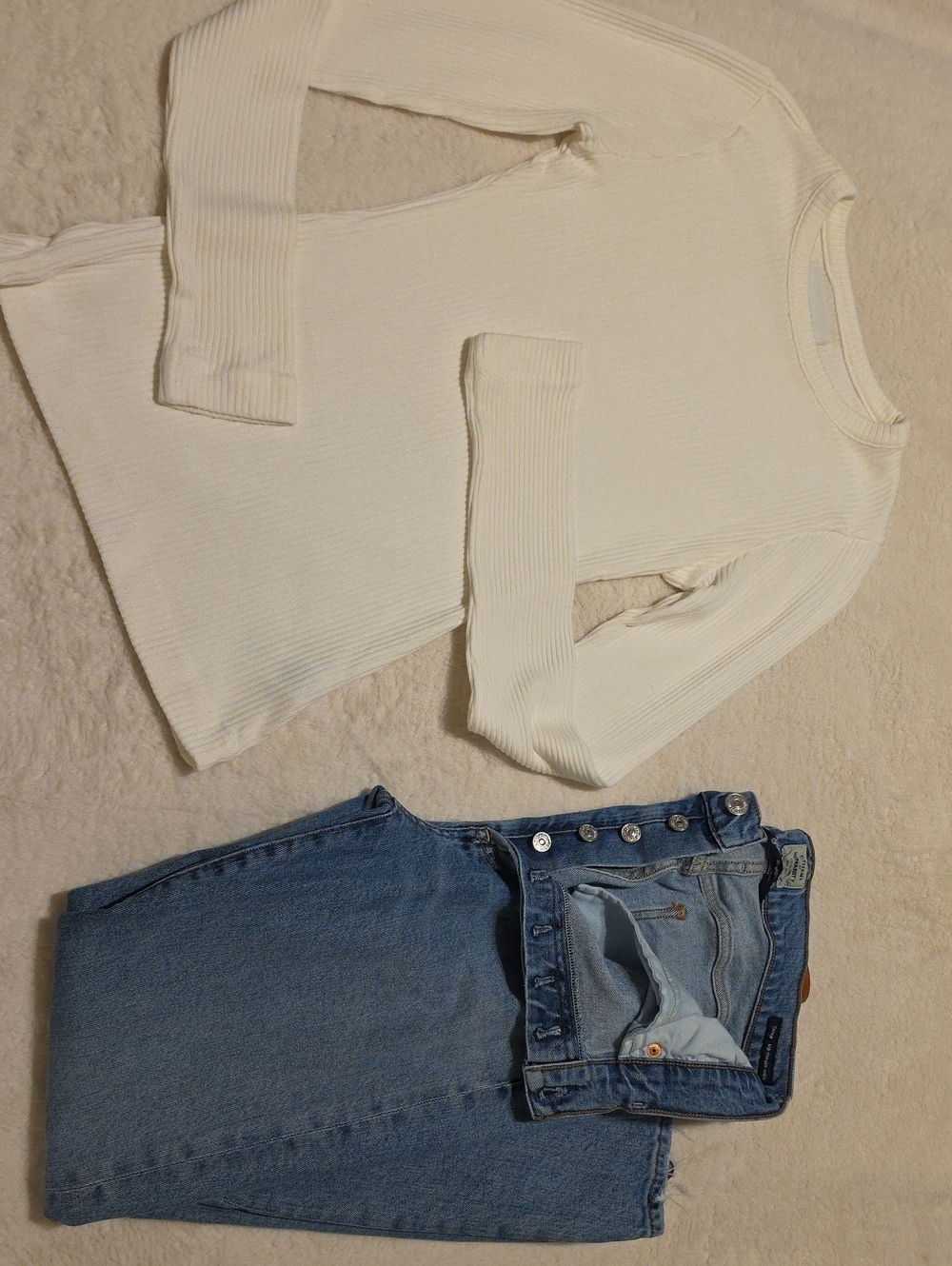 Citizens Of Humanity XS Bina Crewneck & Olivia High Rise Slim Ankle 29 Jeans